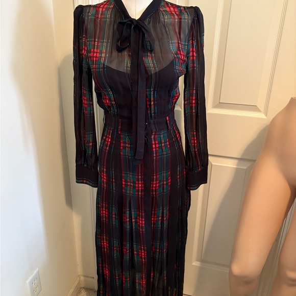 J. Crew Dresses & Skirts - Women’s J. Crew size XXS Elegant Plaid Sheer Dress NWT $268